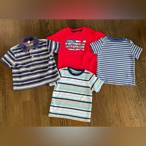 Bundle Red and Blue Striped baby T-Shirt size 12-18 months